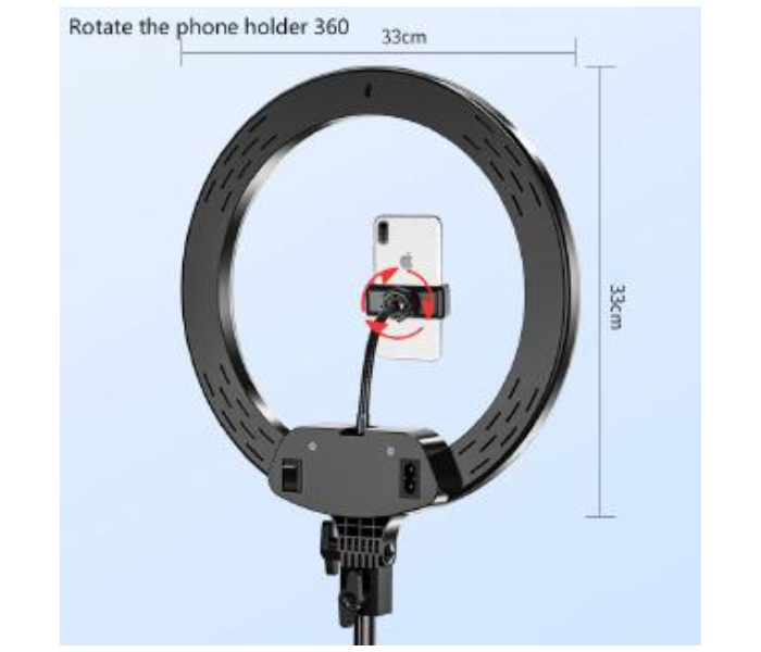 TikTok AL-33 13 Inch Live Broadcast Beauty Lamp Led Remote Control Ring light With 2.1m Tripod 3 in UAE