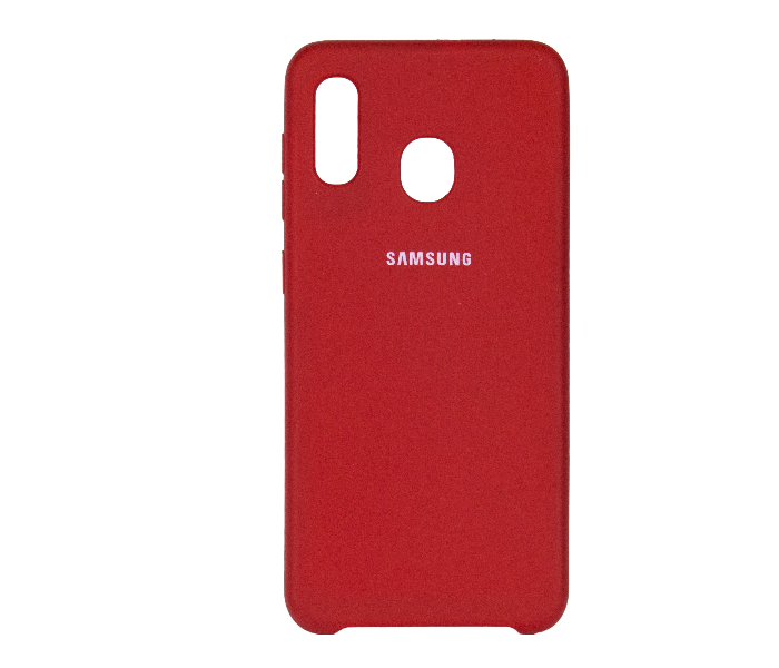 IQ Silicone Case Protector for Samsung A30 - Cardinal Red 1 in UAE
