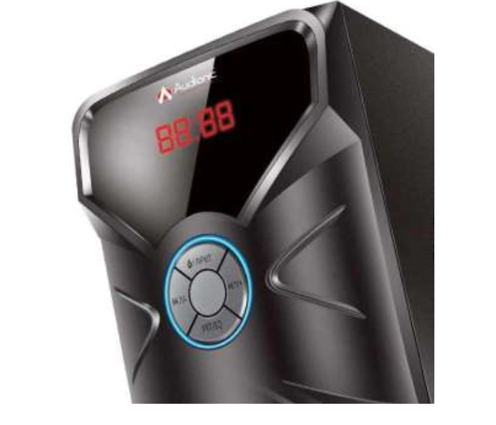 Audionic Mega- 30 Plus Bluetooth – 2.1 Channel Speakers with Remote - Black 4 in UAE