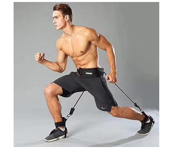 Vertical High Jump Gym Equipment Body Building Leg Power Trainer Bounce - Black 3 in OMAN