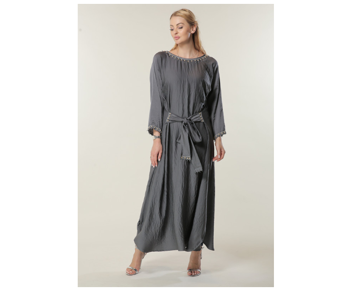 Moistreet Double XL Grey Kaftan 1 in UAE