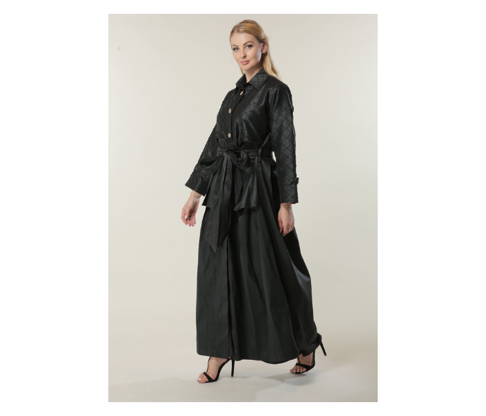 Moistreet Small Uniquely Styled Abaya -Black 2 in UAE