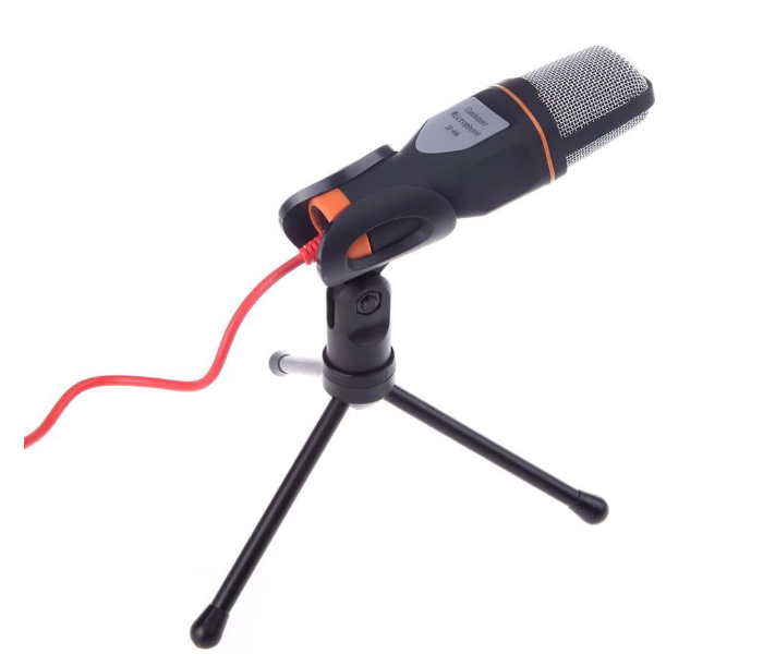 New Condenser Microphone 3.5mm Plug Home Stereo Mic Desktop Tripod Podcast Recording - Black 4 in UAE