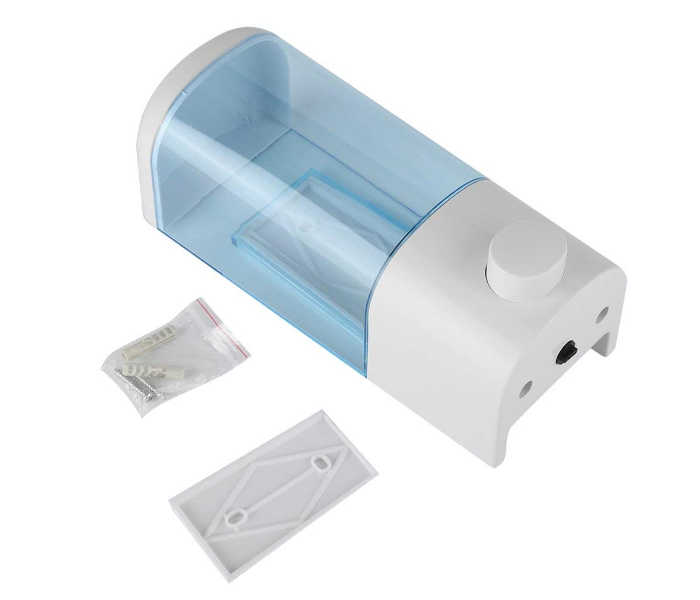 IN-HOUSE SD-2001 Wall Mounted Plastic Soap Dispenser - 400 ML 4 in UAE