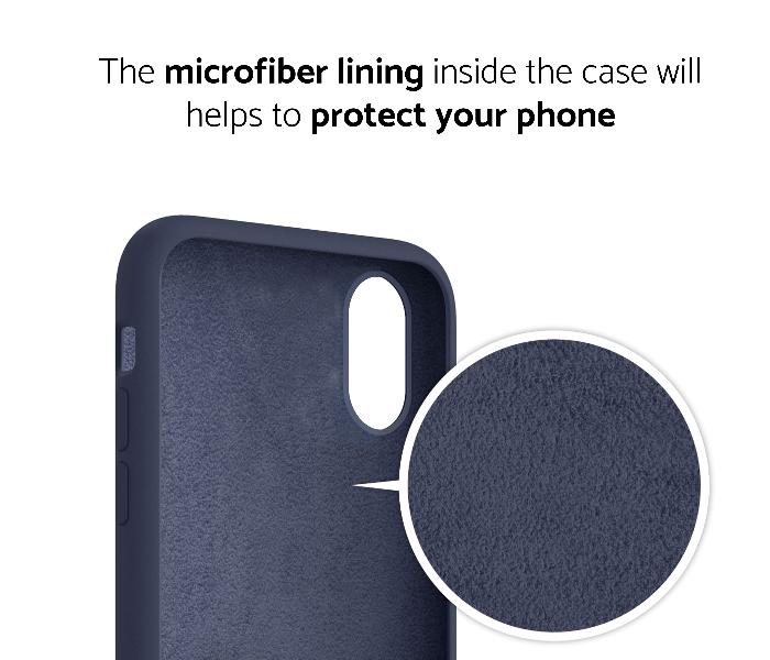 IQ Silicone Case Protector for Apple iPhone X and XS - Midnight Blue 3 in UAE