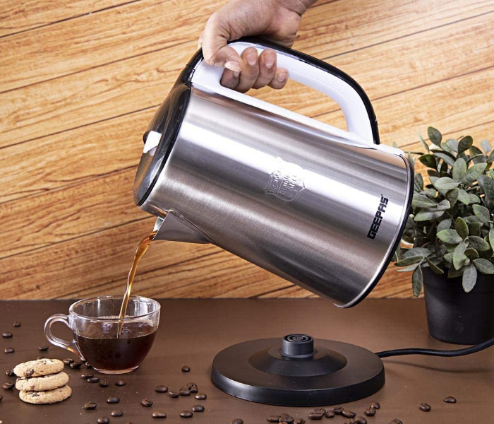 Geepas GK38028 2.5L Electric Kettle -Silver 4 in UAE