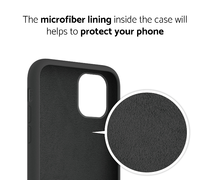 IQ Silicone Case Protector for Apple iPhone 11 - Majestic Black 3 in UAE