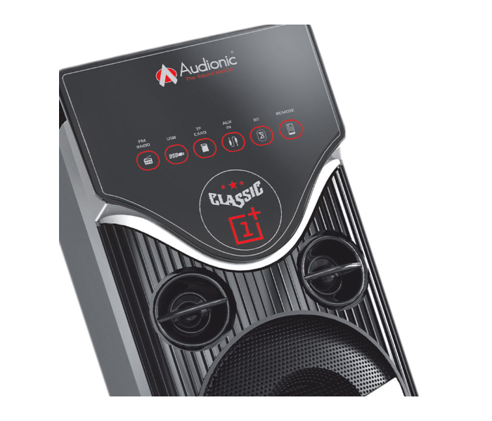 Audionic Classic One Plus Bluetooth Speaker- Black 4 in UAE