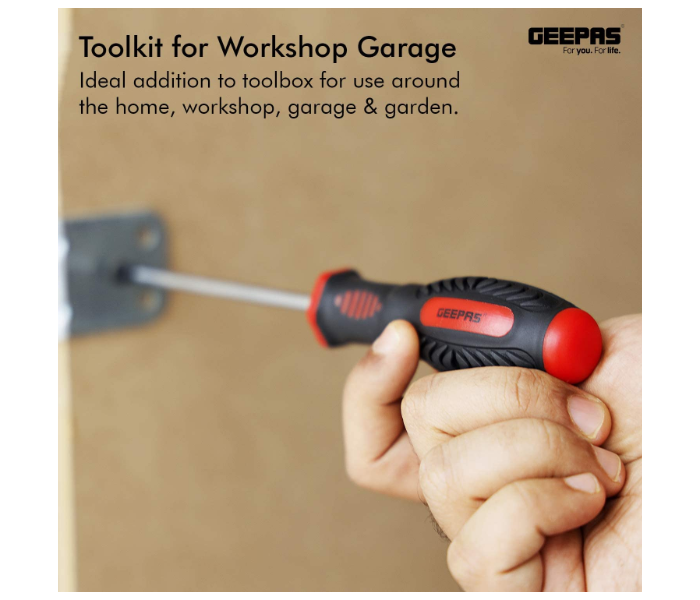 Geepas GT7631 6 Pcs Screwdriver Set Black and Red 7 in UAE