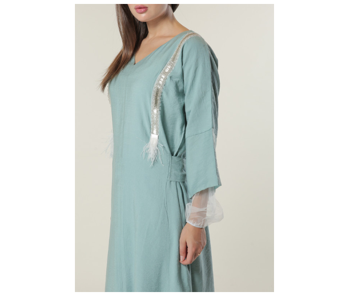 Moistreet Extra Large Green Kaftan 4 in UAE