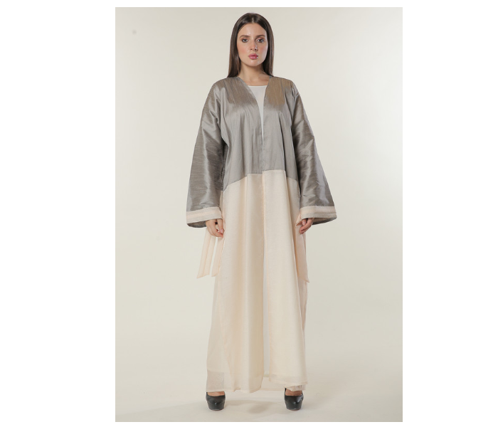 Moistreet Medium Colorblock Casual Abaya 1 in UAE