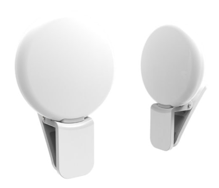 Portable USB Rechargeable LED Ring 3 Level Clip Light on iOS and Android Smartphones and Tablets 2 in KSA
