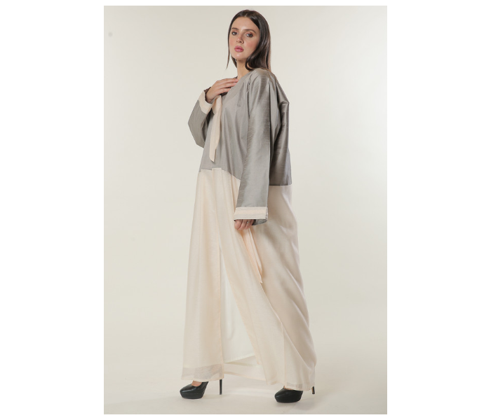 Moistreet Double XL Colorblock Casual Abaya 2 in UAE
