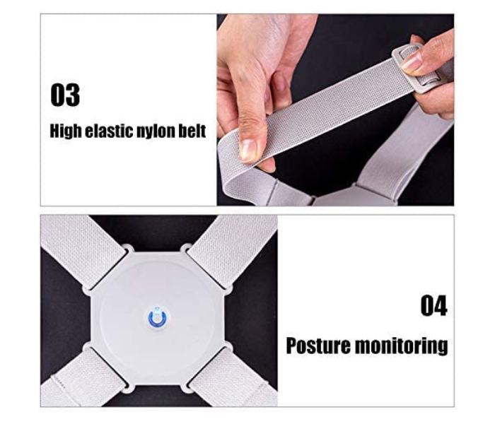 Smart Sensor Corrector Remind Shoulder Support Belt 3 in UAE