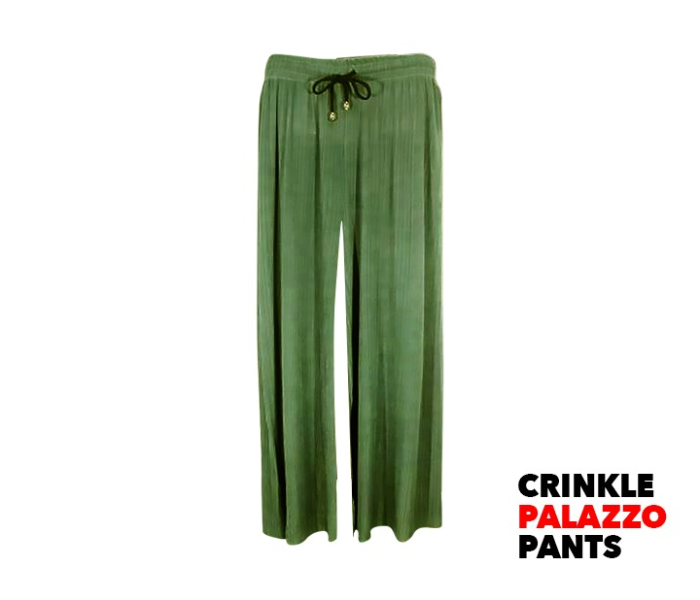 Crinkle 6Pcs Palazzo Pants 7 in UAE