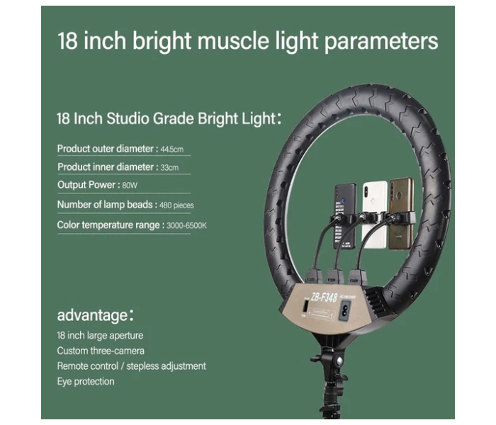 TikTok F348 18 Inch Ring Light Latest Version 2 in OMAN