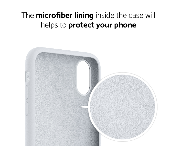 IQ Silicone Case Protector for Apple iPhone X and XS - Ceramic White 3 in UAE