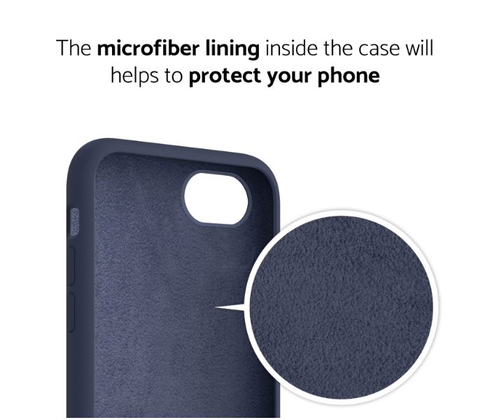 IQ Silicone Case Protector for Apple iPhone 7 and 8 - Midnight Blue 2 in UAE