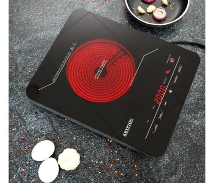 Krypton KNIC6150 2000W LED Display Infrared Cooker - Black 4 in UAE
