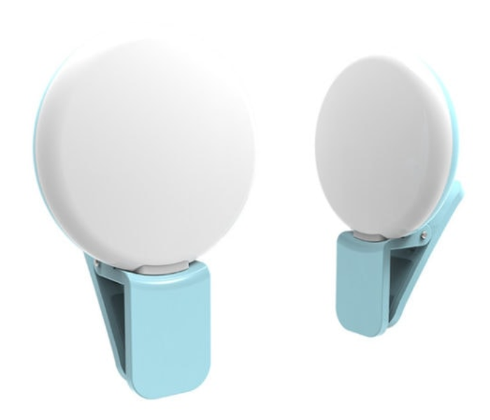 Portable USB Rechargeable LED Ring 3 Level Clip Light on iOS and Android Smartphones and Tablets 4 in KSA
