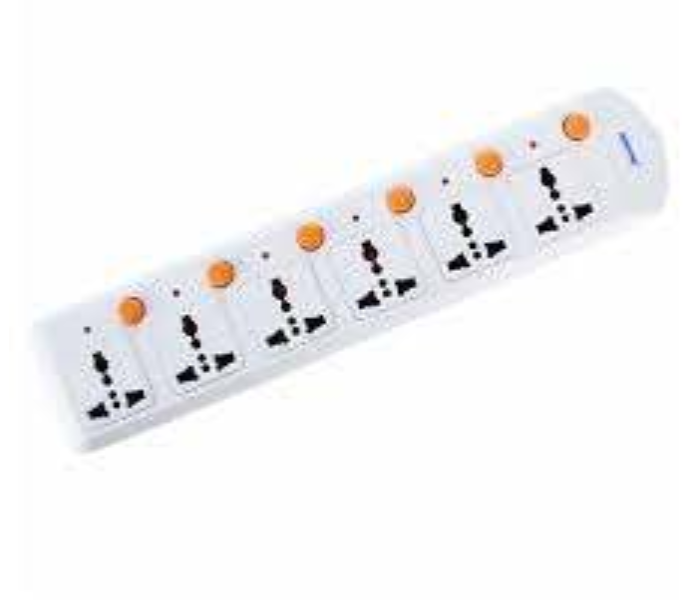 Geepas GES4005-VDE 6 Way EXtension Socket VDE Plug 1 in UAE