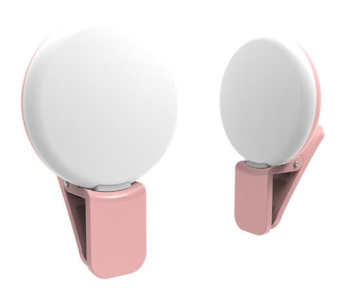 Portable USB Rechargeable LED Ring 3 Level Clip Light on iOS and Android Smartphones and Tablets 5 in KSA