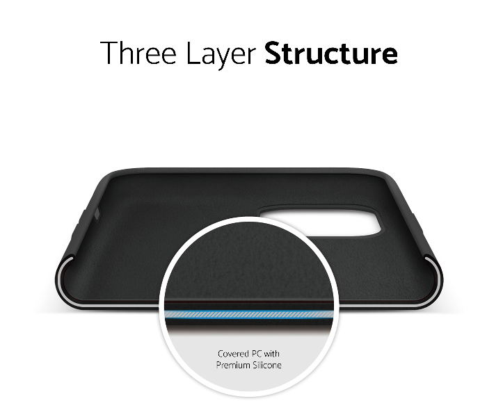 IQ Silicone Case Protector for Apple iPhone 11 Pro - Majestic Black 4 in UAE