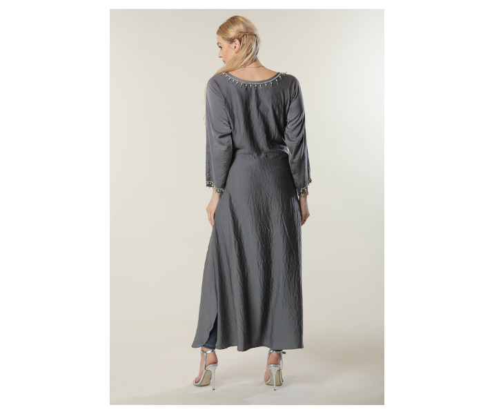 Moistreet Extra Large Grey Kaftan 4 in UAE