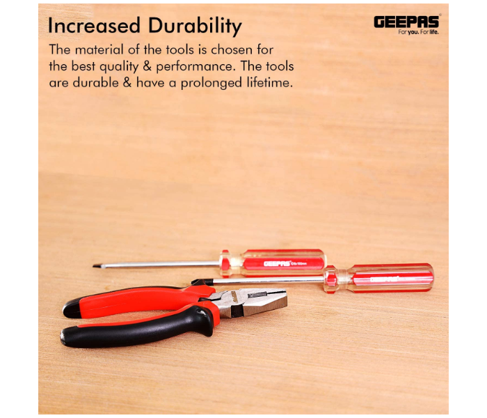 Geepas GT7649N 5 Pcs Combination Tool Set Red, Black 5 in OMAN