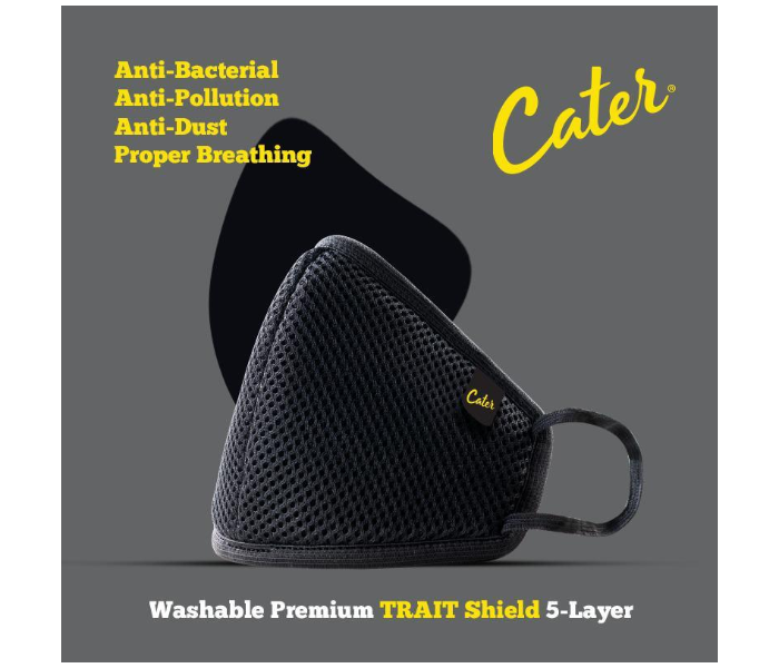 Cater CR95 5 Layer Face Mask - Black 1 in UAE