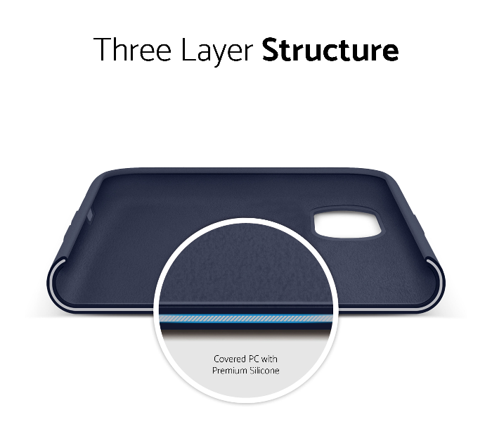 IQ Silicone Case Protector for Apple Iphone XS Max - Midnight Blue 4 in UAE