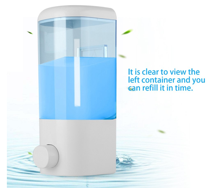 IN-HOUSE SD-2001 Wall Mounted Plastic Soap Dispenser - 400 ML 3 in UAE