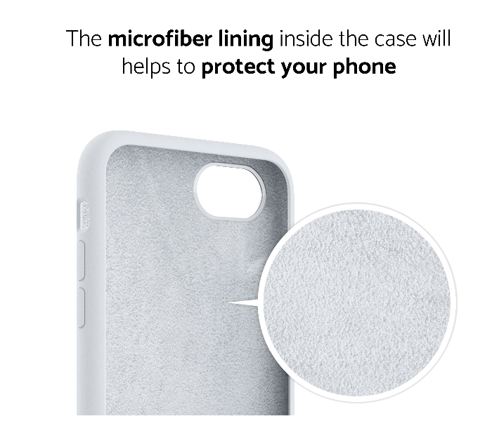 IQ Silicone Case Protector for Apple iPhone 7 and 8 - Ceramic White 2 in UAE