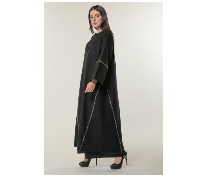 Moistreet Large Black Abaya with Handwork 2 in UAE