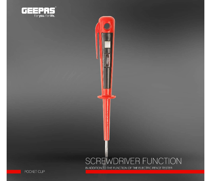 Geepas GT7662 Voltage Tester, Red & Black 5 in UAE