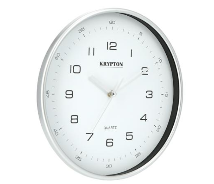 Krypton KNWC6122 Wall Clock - Silver 3 in UAE