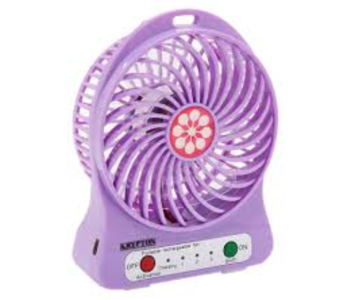 Krypton KNF6037 Mini Rechargeable Fan Purple 3 in UAE