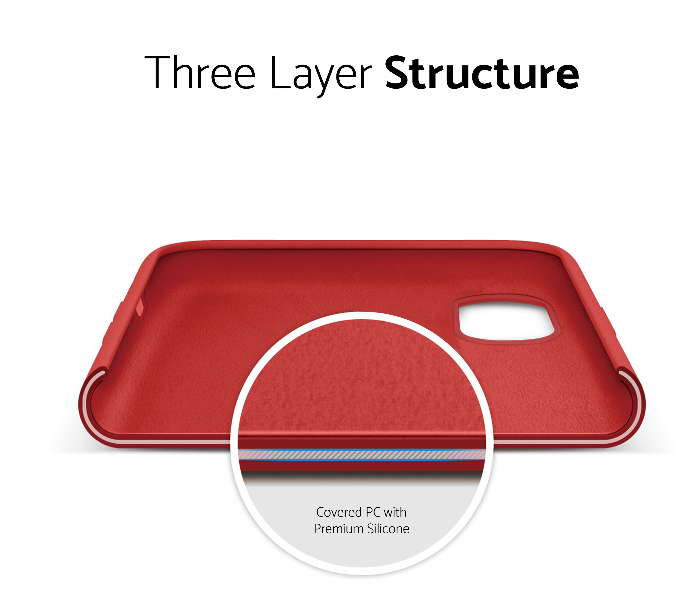 IQ Silicone Case Protector for Apple iPhone X and XS - Cardinal Red 5 in UAE