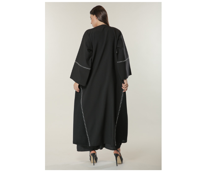Moistreet Large Black Abaya with Handwork 3 in UAE