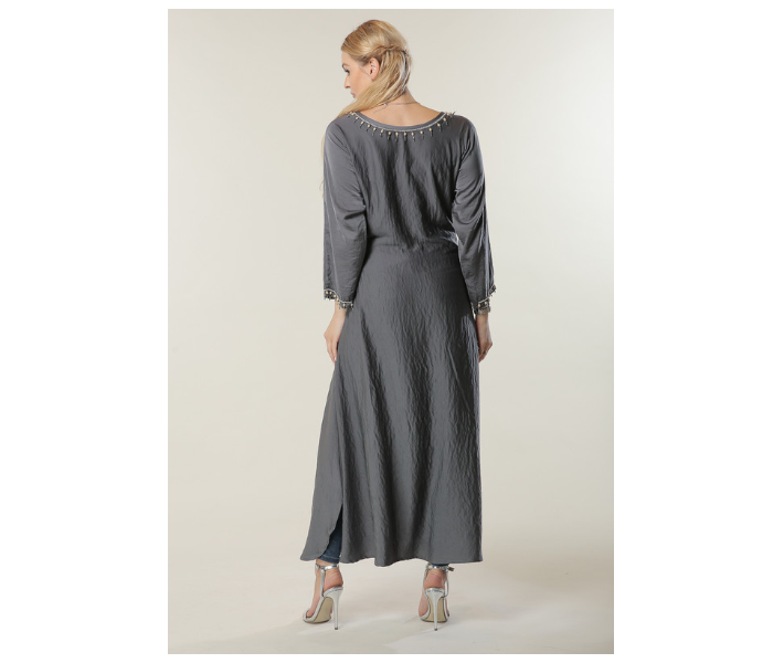 Moistreet Double XL Grey Kaftan 4 in UAE
