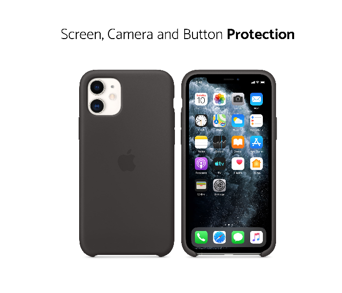 IQ Silicone Case Protector for Apple iPhone 11 - Majestic Black 2 in UAE