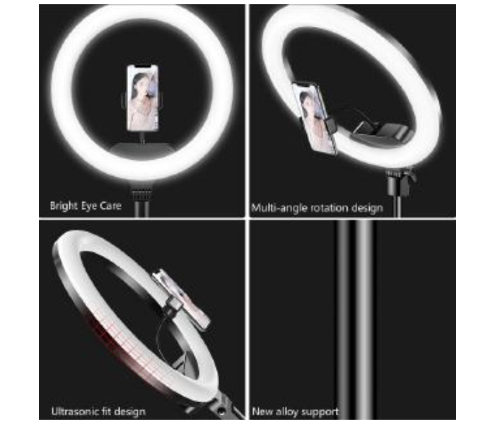 TikTok AL-33 13 Inch Live Broadcast Beauty Lamp Led Remote Control Ring light With 2.1m Tripod 4 in UAE