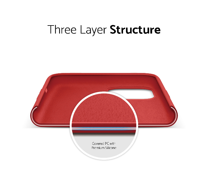 IQ Silicone Case Protector for Apple iPhone 11 - Cardinal Red 4 in UAE