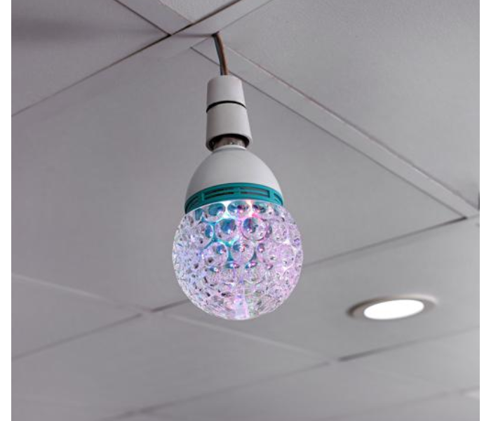 Krypton KNESL5364 3X1W RGB Rotating Disco Led Bulb - White 5 in UAE