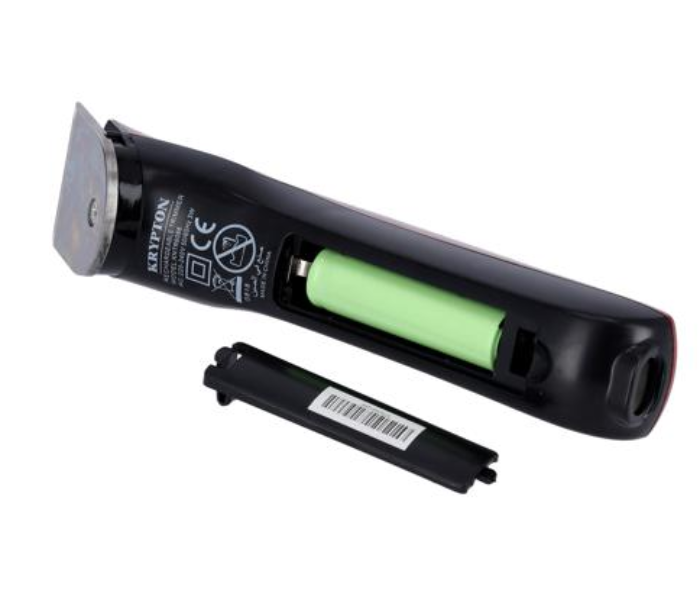 Krypton KNTR6088 Rechargeable Sharp Blade Trimmer - Black & Red 5 in UAE