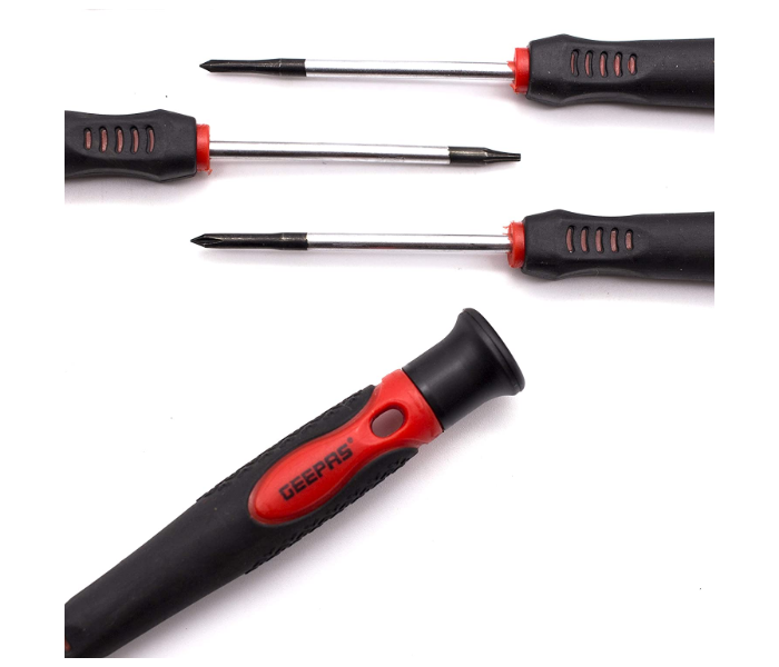 Geepas GT7656 12 Pcs Precision Screwdriver Set Black and Red 4 in UAE