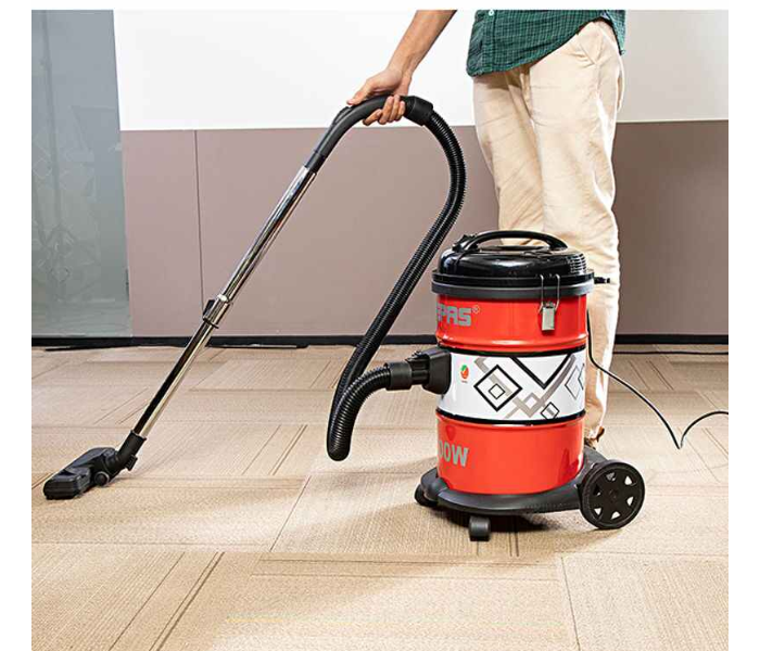 Geepas GVC2592 2300 Watts Drum Vacuum Cleaner - Red and Black 8 in UAE