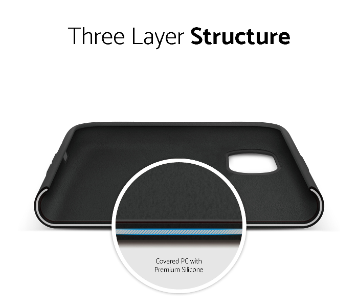 IQ Silicone Case Protector for Apple iPhone X and XS - Majestic Black 4 in UAE