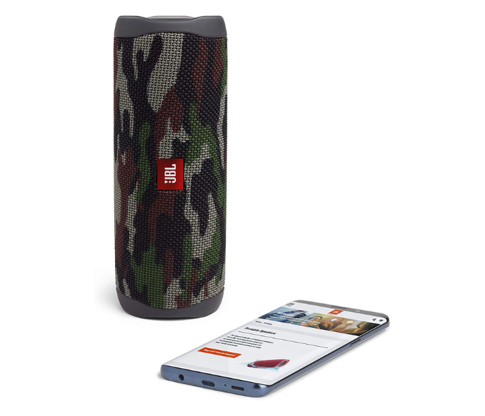 JBL Flip 5 Portable Waterproof Bluetooth Speaker - Army Green 4 in UAE