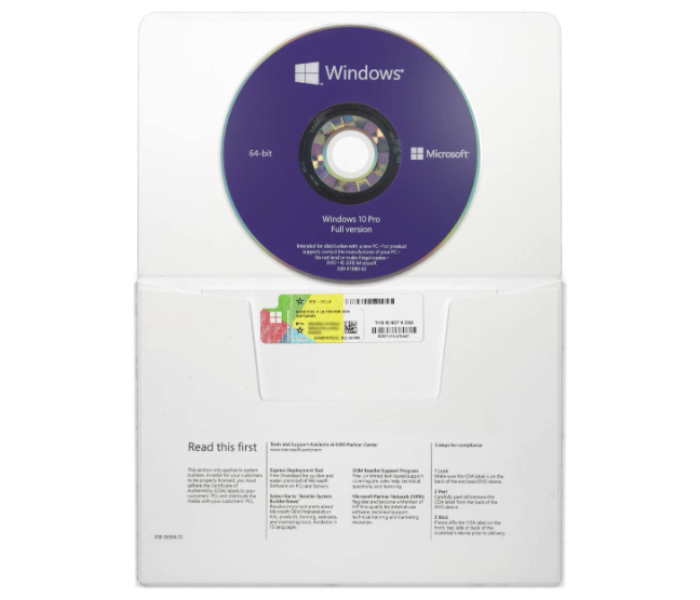 Microsoft Windows 10 home 32-64 bit OEM - Product Digital Key 2 in OMAN